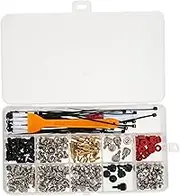 LIFKICH Desktop Computer Screw Standoffs Set Kit Assorted Screws with Cable Ties Screwdriver Cleaning Brush for Easy Computer Assembly and Maintenance