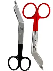 LISTER BANDAGE SCISSORS 5.5" Red Color + Black Color Stainless Steel