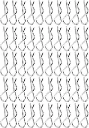 RC Shell Pin Set of 50 R Type Body Clip Pins for Remote Control Car 1/10 1/12 1/16 Scale Easy to Use for RC Hobbyists and Model Car Enthusiasts