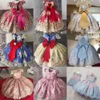 在飛比找蝦皮商城精選優惠-女童洋裝 禮服 花童禮服 女童禮服 儿童禮服 小洋裝 大童洋