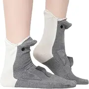[Generic] Knit Crocodile, Shark, and Alligator Socks - Novelty Animal Fish Socks for Women and Men
