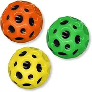 Astro Jump Ball, Moon Ball, Bounce Ball, High Jumping Rubber Ball, Jumps Rubber Ball, Space Ball, A Popping Noise, Mini Bouncing Ball Toy, Bouncy Balls for Kids, Party Gift (3 Pieces Style1)