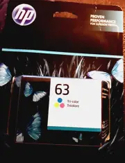 New original HP 63 ink cartridge tri color exp 04/2023 $26