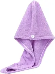 AIMALL Fast Dry Hair Cap Wrap Towel Quick Drying Turban Bath Head Magic Wrap Hat Spa for Fast Drying, Secure Button Closure, Ideal for Spa & Makeup Sessions