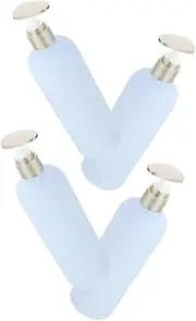 LOLIPPYY 4Pcs Refillable Pump Dispenser Bottles for Shampoo Lotion Lightweight Empty Pump Bottles for Home Travel Hospitality Use