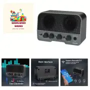 Mini Guitar Amp, Rechargeable Amplifier Electric Guitar 5W, Clean and Overdri...