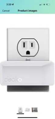 Deako Smart Plug, Compatible with Alexa, Google App Control 15a 120v White