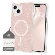 - Rectangle Case Compatible with iPhone 15 - Compatible iPhone 15 6.1" Pink