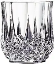 VINTAGE 4 Cristal d'Arques Longchamp Crystal Double Old Fashioned Glass NEW BOX