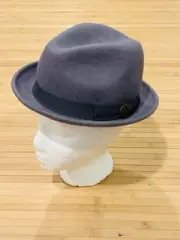 Goorin Bros Kids Gray Fedora - Small w/ Black Band - Size M/L - 100% Wool NWT