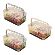 Kids Lunch Box Crisper Containers for Meals Container Case with Lid