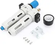 FRC-1/4-MINI Air Source Treatment, Aluminum Alloy Air Filter Regulator Combination Lubricator, Air Compressor Source Treatment for Pneumatic System