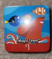 Disney Finding Dory And Friends Magic Towel Washcloth 11.75 X 11.75