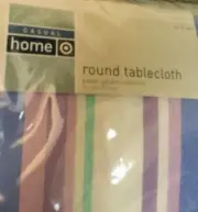 Target Casual Home Tablecloth 70" Round Spring Garden Collection Pastel NEW
