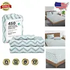 Breathable Chevron Print Twin XL Sheet Set - 450 Thread Count Cotton Luxury