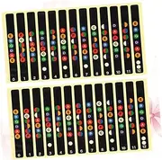 TOGEVAL 10pcs Acoustic Guitar Fretboard Sticker Notes Map Labels for Electric Guitar
