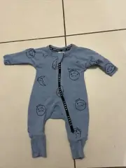 bonds zip wondersuit wondercool BLUE sz 0000 bnwt (D16