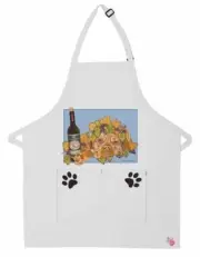 Dogue de Bordeaux Two Pocket Bib Apron by Mary Badenhop