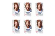 6x Clairol Nice N Easy Permanent Hair Colour Kit Grey Coverage 6R Light Auburn
