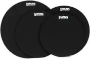 Evans SoundOff Drum Mute Pak - 12-/, 13-/14-/16-inch (2-pack) Bundle
