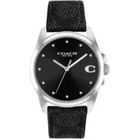 在飛比找ETMall東森購物網優惠-COACH 經典LOGO C 時尚腕錶/36mm/黑/CO1