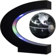 Floating Globe With Led Lights C Shape Magnetic Levitation Floating Gl