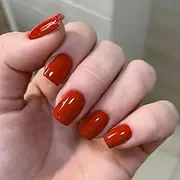 Modelones Christmas Press on Nails, Red Short Square Fake Nails, Reusable Nail Kit with Nail Glue Adhesive Tabs Mini Nail File, Nails Press Ons 32Pcs16 Sizes