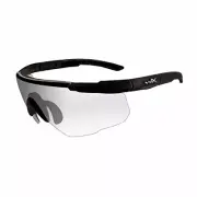 Wiley X Unisexs Saber Advanced Sunglasses, Matte BlackClear, MediumX-Large