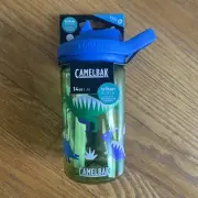 NWT Camelbak EDDY Tritan Renew Leak Proof Kid's Water Bottle 14 Ounces Hip Dinos