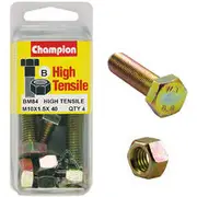 Champion High Tensile Bolts and Nuts BM84, M10x1.5 x 40mm