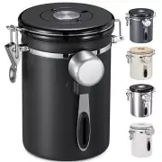 1.2/1.5/1.8/2.8L Airtight Coffee Canister Stainless Steel Coffee Bean Storage