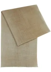 Ama Pure Double-faced Wool Scarf - Beige ONE SIZE