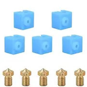 5 PCS Nozzles and Silicone Socks for Anycubic Mega, Kobra, 3D Printer Parts