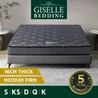 Giselle Bedding Mattress 16cm Bonnell Spring Tight Top King Queen Double Single