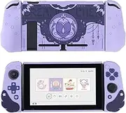 GeekShare Cute Soft Silicone Protective Case Compatible with Switch Console and Game Console- Shock-Absorption and Anti-Scratch Slim Cover Case with Ergonomic Design for Switch (Purple)