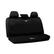 R.M.Williams RMW Longhorns Neoprene Black Rear Car Seat Cover Universal Fit