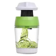 Handheld 5in1 Vegetable Spiralizer with Container for Onion, Cucumber, Carrot, Zucchini