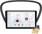 Car Stereo Android 13.0 Radio for Peugeot 607 2004-2010 GPS Sat Navigation 9'' Touchscreen DVD Multimedia Video Player FM BT Receiver with Carplay 4G 5G WiFi DSP SWC,M6 pro2