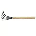 5-Claw Rake Garden Hand Rake Tool with Wooden Long Handle for Garden Tools Hot