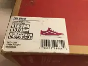 Vans Fuchsia Red/True White Old Skool Tennis Shoes Sz 11.5 Men 13 Women