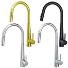 2 Mode Pull Out Spray Kitchen Mixer Laundry Sink Tap Faucet Black/Chrome/Gold