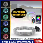 4x 15.5" RGB Wheel Ring Lights LED Light For Car Truck Rim Lights APP Bluetooth (for: Porsche)