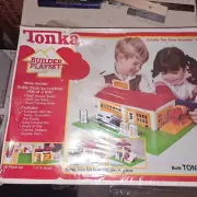 Vintage Tonka Builder Playset 5051 Three Buildings one at a time 1979 Sealed Box