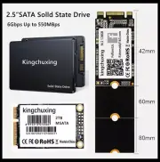 Kingchuxing 2TB 1TB 2.5''SATA III mSATA M.2 2280 NGFF Solid Hard State Drive SSD