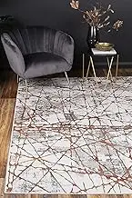 Rug City Lagos Geometric Rug, 160 cm x 230 cm, Rust
