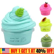 Fluffy Slime Cotton Candy Mud Floam Cloud Putty Stress Relief Kids Toy Gifts US