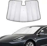 Windshield Sunshade Car Windshield Sunshade Automotive Front Window Sun Block Accessories Reflective Sunvisor Protector Parasol For Model 3 Front Windshield Sun Shade