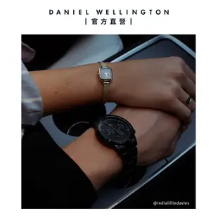 Daniel Wellington 手錶 Iconic Chronograph 42ｍｍ 曜夜黑三眼精鋼錶-黑錶盤(DW00100642)