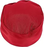 [Ipetboom] Men's Women's Chef Hat Stylish Kitchen Waiter Cap Multi-use Baker Sushi Catering Headband Red