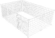 Generic Dog Playpen Pet Isolation Door Fence 9 Panels Indoor Small Animal Cage Metal Mesh with Door for Small Dogs Cats Rest, White